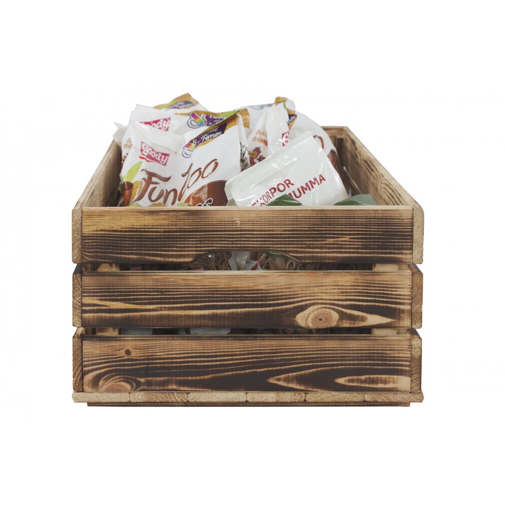 Drewniana skrzynka na warzywa skrzyneczka skrzynki drewniane 60x40 DUŻA EKO