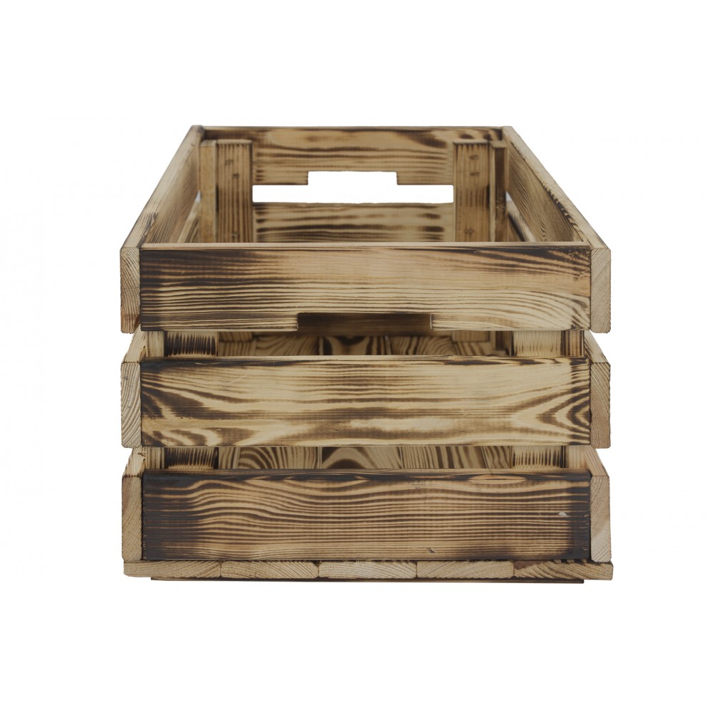 Drewniana skrzynka na warzywa skrzyneczka skrzynki drewniane 40x30 RĄCZKI