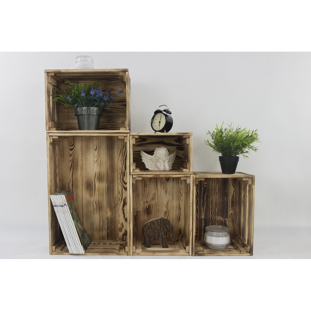 Drewniana skrzynka na warzywa skrzyneczka skrzynki drewniane 40x30 RĄCZKI