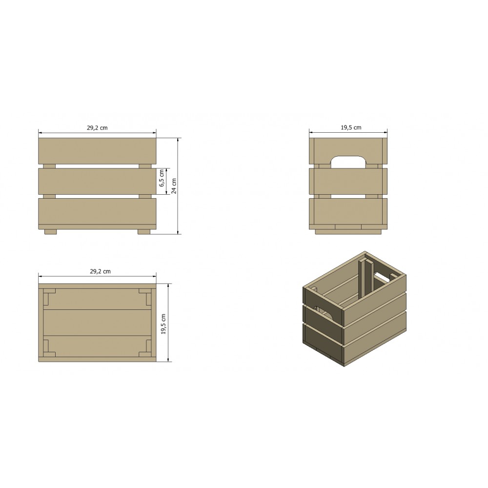 Skrzynki drewniane zestaw skrzynek na warzywa drewniana skrzynka 4szt 30x20