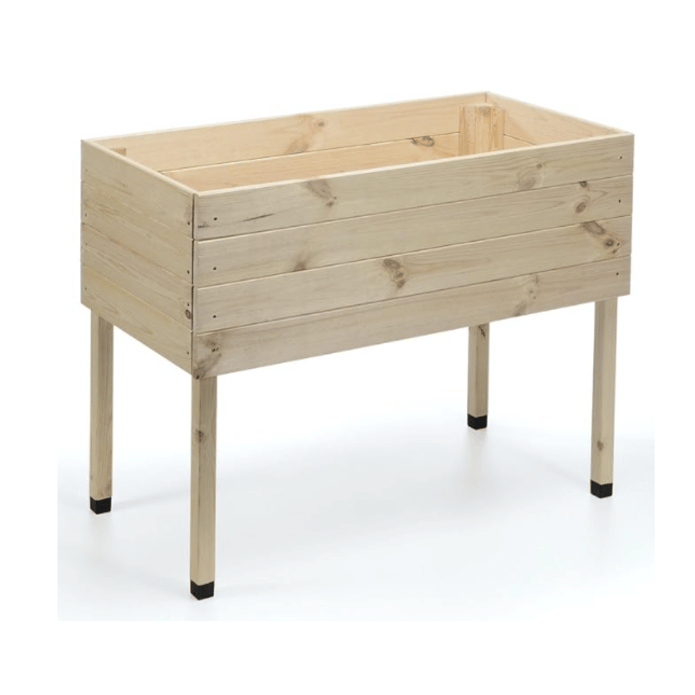 Donica na nogach donica ogrodowa drewniana donica balkonowa na zioła 100x50