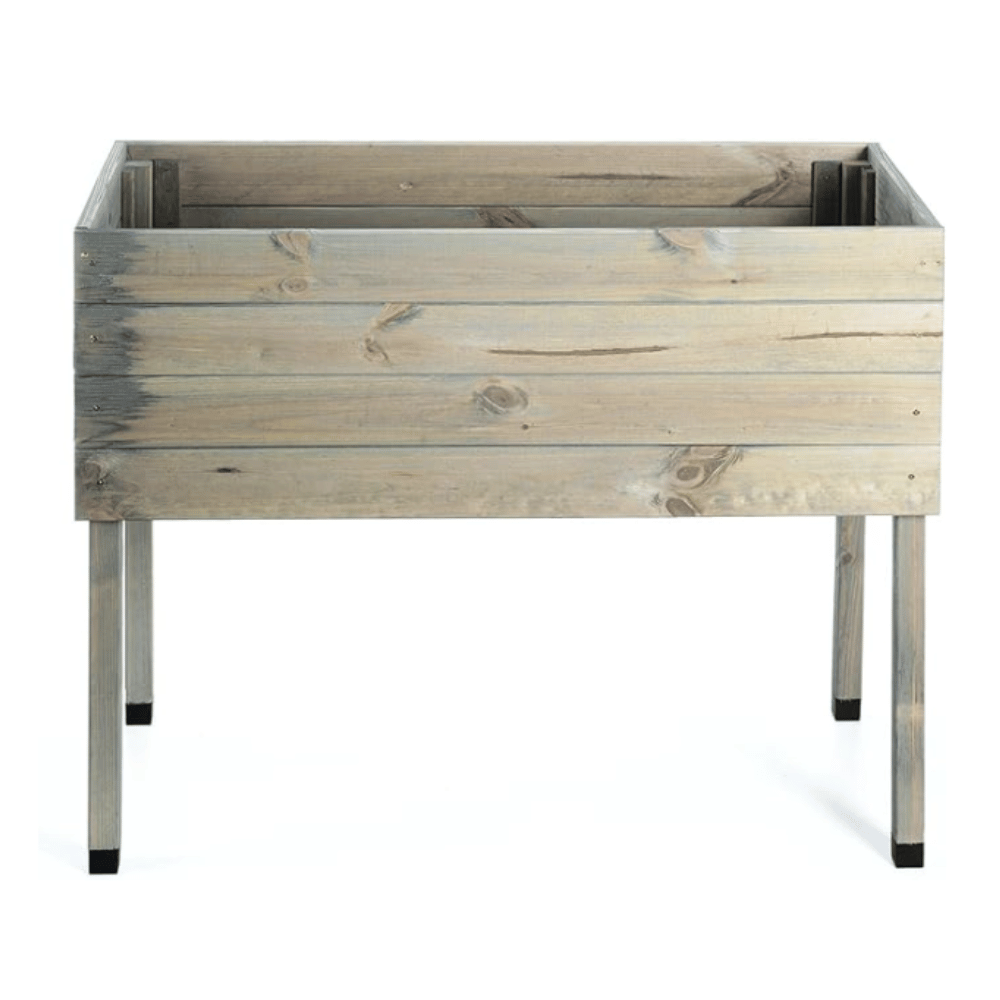 Donica na nogach donica ogrodowa drewniana donica balkonowa na zioła 100x50