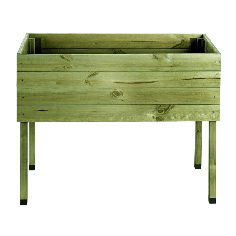 Donica na nogach donica ogrodowa drewniana donica balkonowa na zioła 100x50