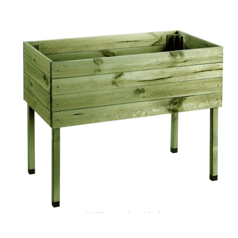 Donica na nogach donica ogrodowa drewniana donica balkonowa na zioła 100x50