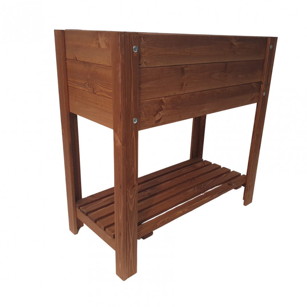 Drewniana donica ogrodowa skrzynia na zioła ziołownik donica na warzywa EKO