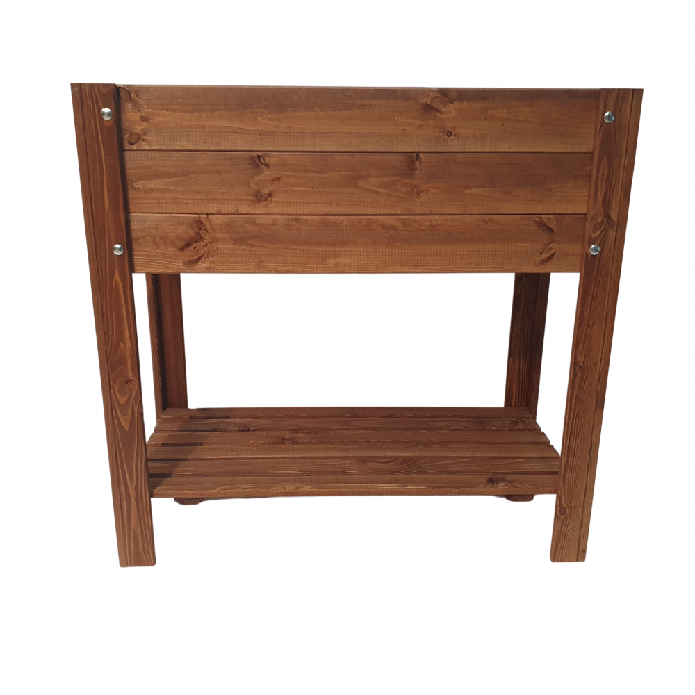 Drewniana donica ogrodowa skrzynia na zioła ziołownik donica na warzywa EKO