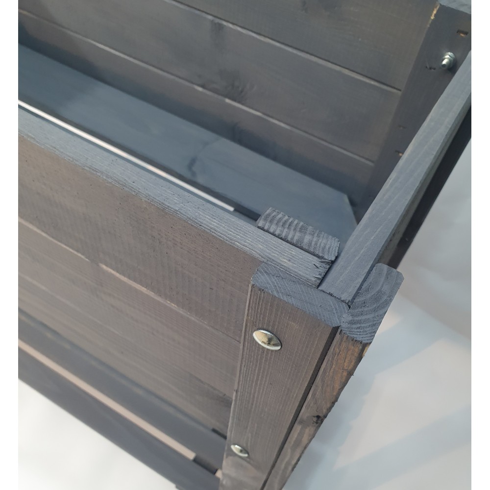 Drewniana donica ogrodowa skrzynia na zioła ziołownik donica na warzywa EKO