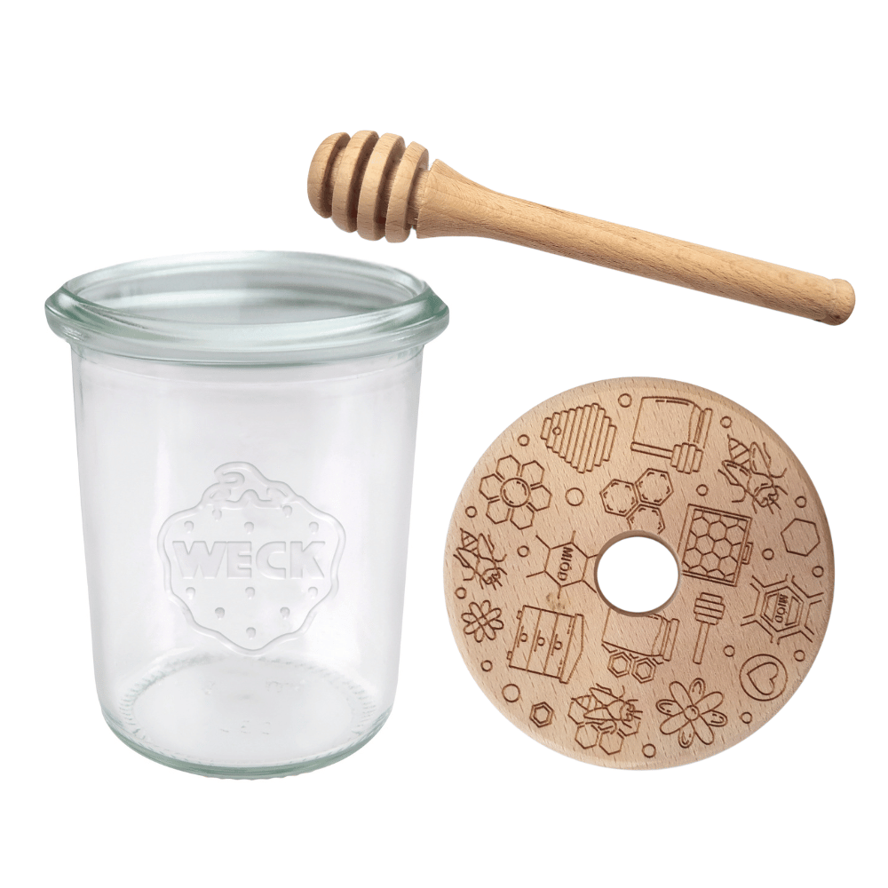 Słoik na miód WECK dozownik do miodu słoik do miodu z nabierakiem 160ml W4