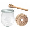Słoik na miód WECK dozownik do miodu słoik do miodu z nabierakiem 220ml W1