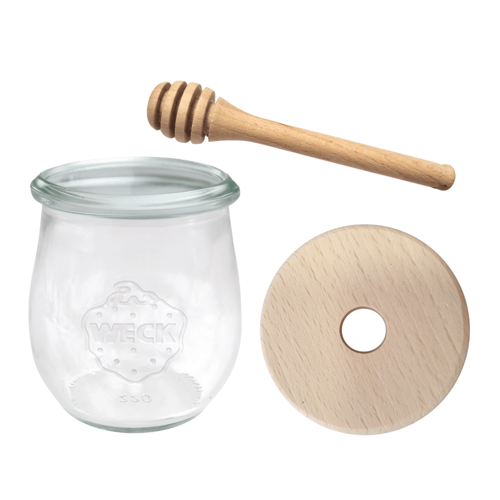 Słoik na miód WECK dozownik do miodu słoik do miodu z nabierakiem 220ml W5