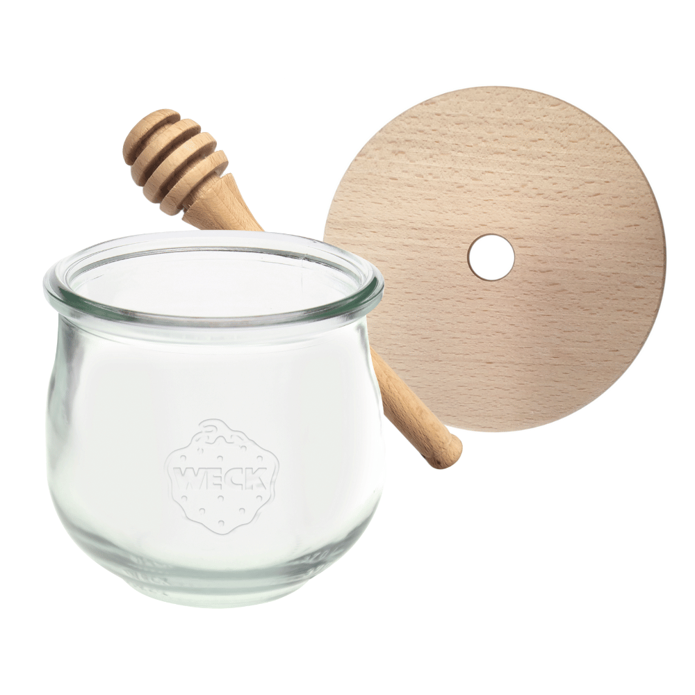 Słoik na miód WECK dozownik do miodu słoik do miodu z nabierakiem 580ml W5