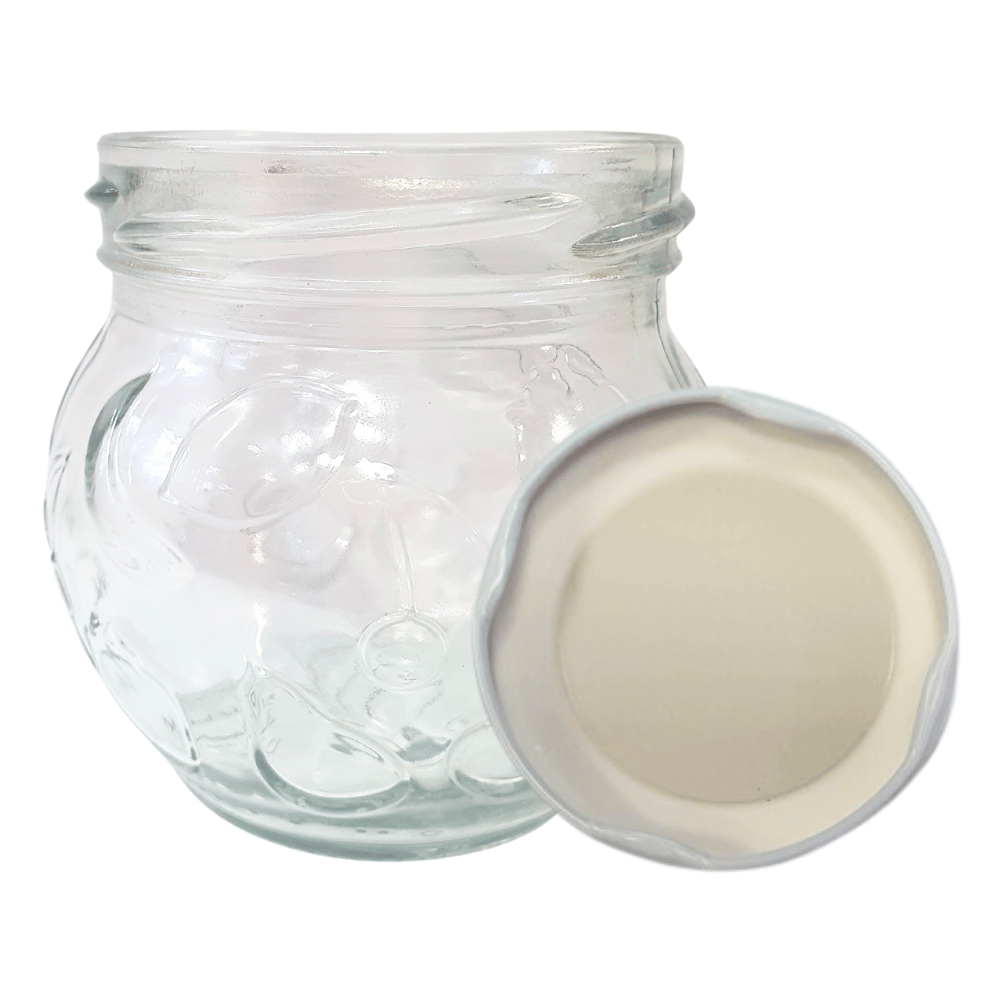 Słoik 215ml KOMPLET z POKRYWKĄ słoik dżemy konfitury przyprawy deserki 66mm