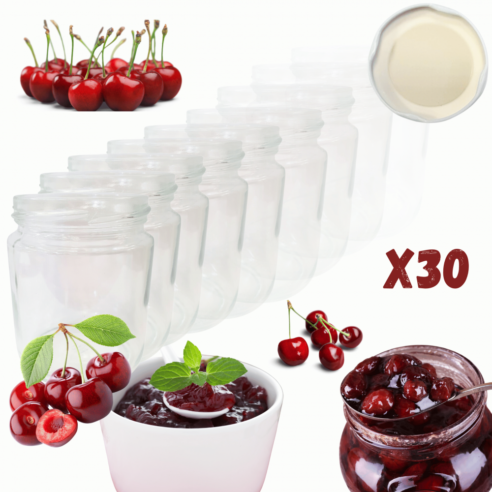 Słoiki 250ml słoiczki na dżem przyprawy deserki konfitury 30szt. 66mm PZH