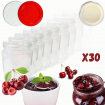 Słoiki 250ml 30 KOMPLETÓW z POKRYWKĄ dżemy konfitury przyprawy deserki 66mm