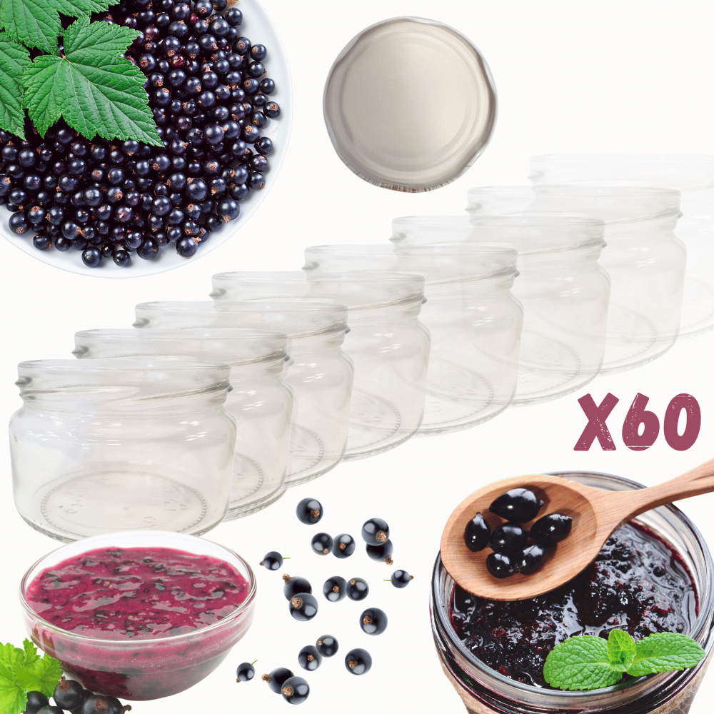 Słoiki 250ml słoiczki na dżem przyprawy deserki konfitury 60szt. 82mm PZH