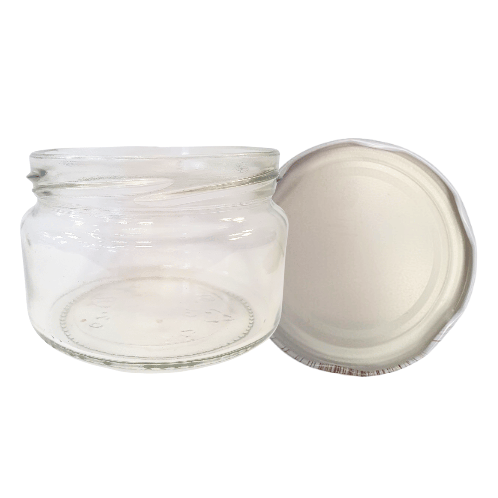 Słoik 250ml KOMPLET z POKRYWKĄ słoik dżemy konfitury przyprawy deserki 82mm