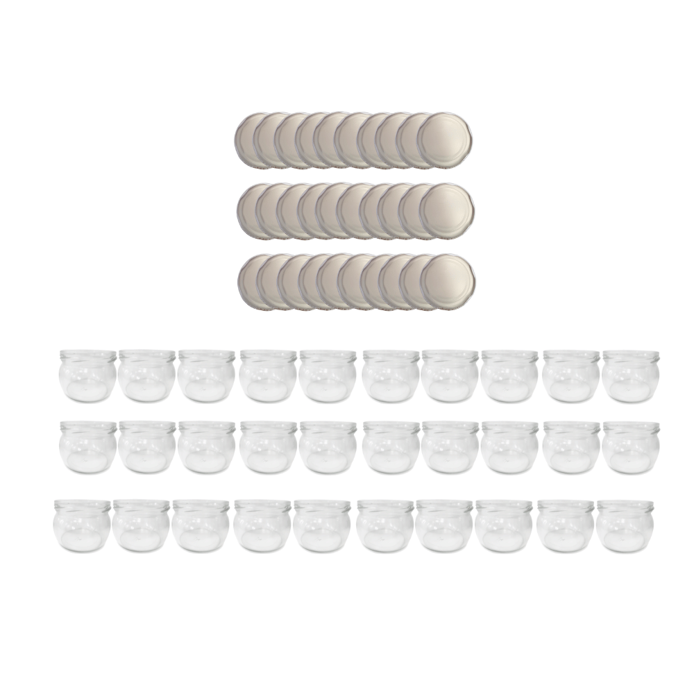 Słoiki 260ml 30 KOMPLETÓW z POKRYWKĄ dżemy konfitury przyprawy deserki 82mm