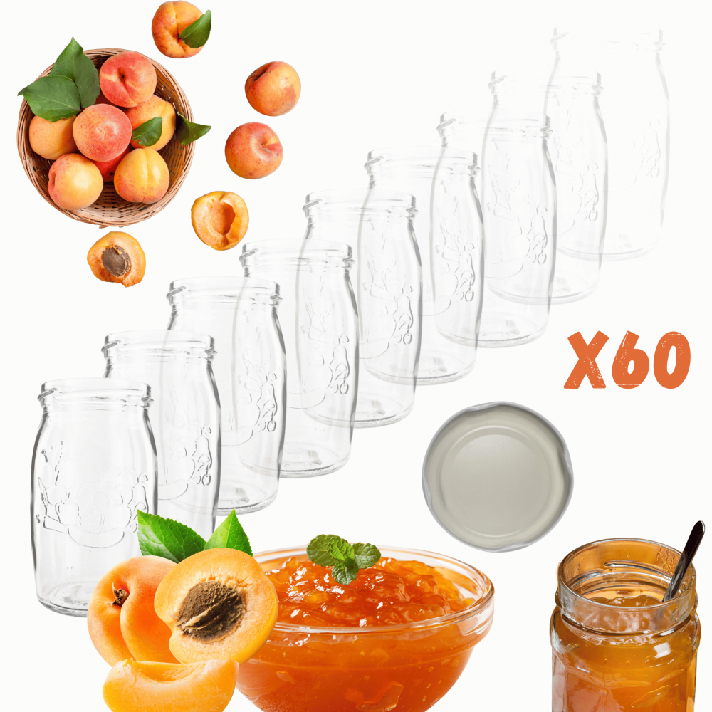 Słoiki 335ml słoiczki na dżem kompot grzybki konfitury 60szt. 66mm PZH