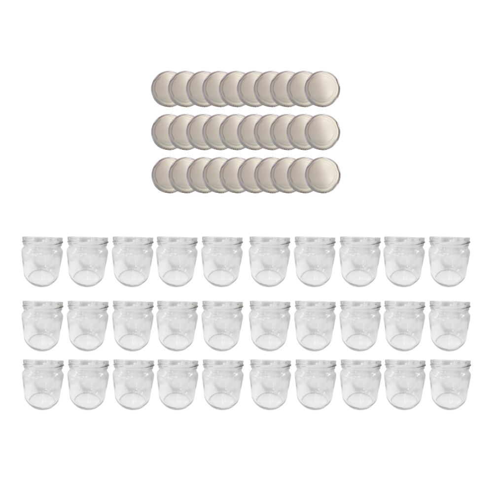 Słoiki 425ml 30 KOMPLETÓW z POKRYWKĄ słoiki na pasztet dżemy grzybki 82mm