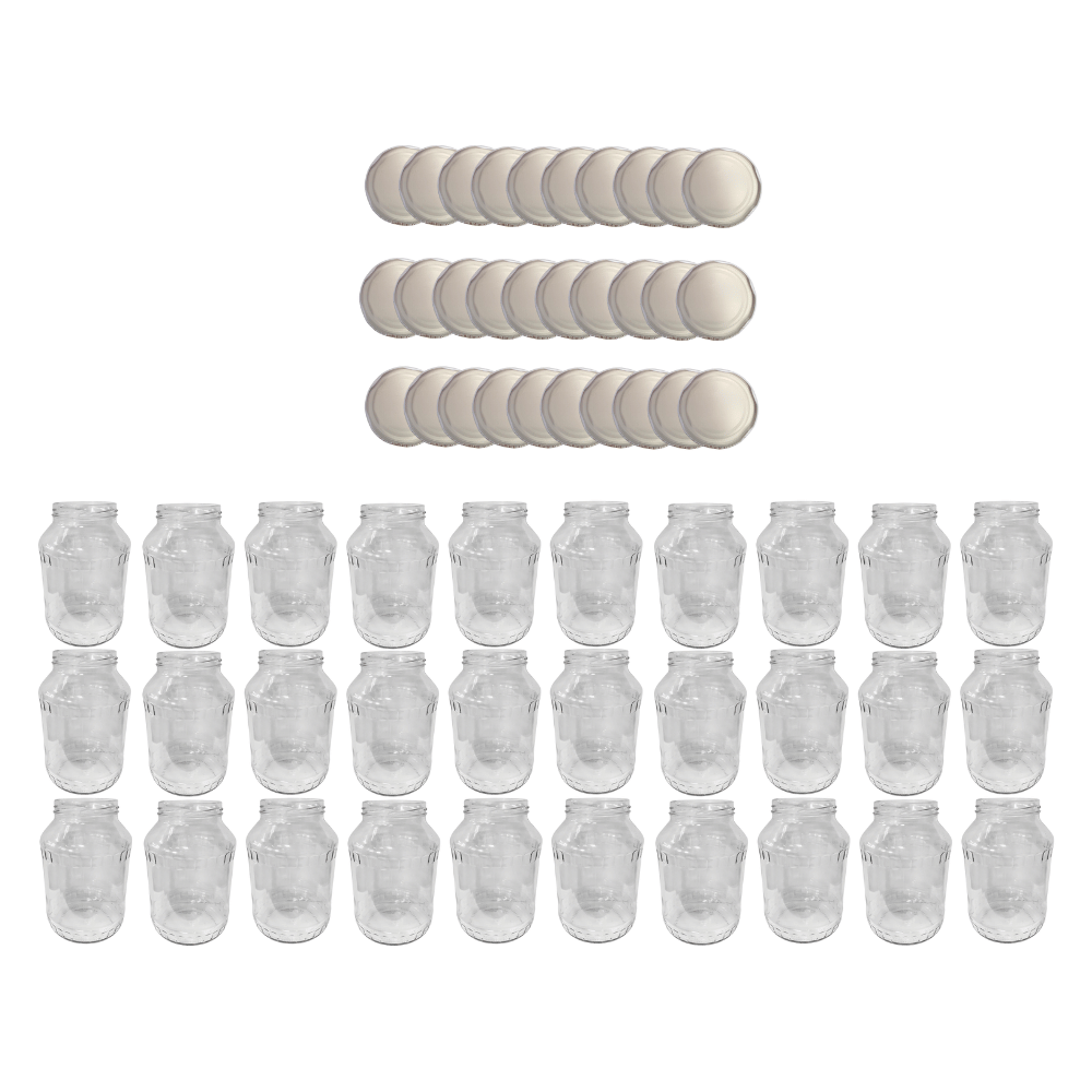 Słoiki 1500ml 1,5l ogórki małosolne soki grzyby nalewki 30kpl zakrętki 82mm