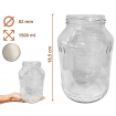 Słoiki 1500ml 1,5l ogórki małosolne soki grzyby nalewki 30kpl zakrętki 82mm