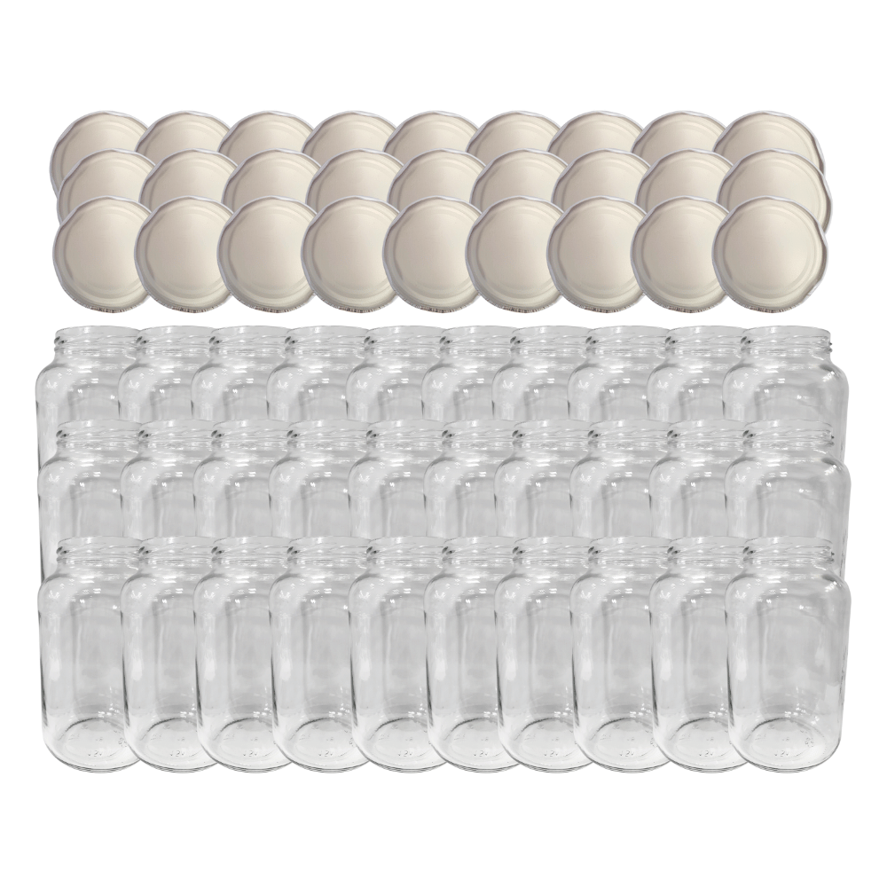 Słoiki 1500ml 1,5l ogórki małosolne sok grzyby nalewki 30kpl zakrętki 82mm