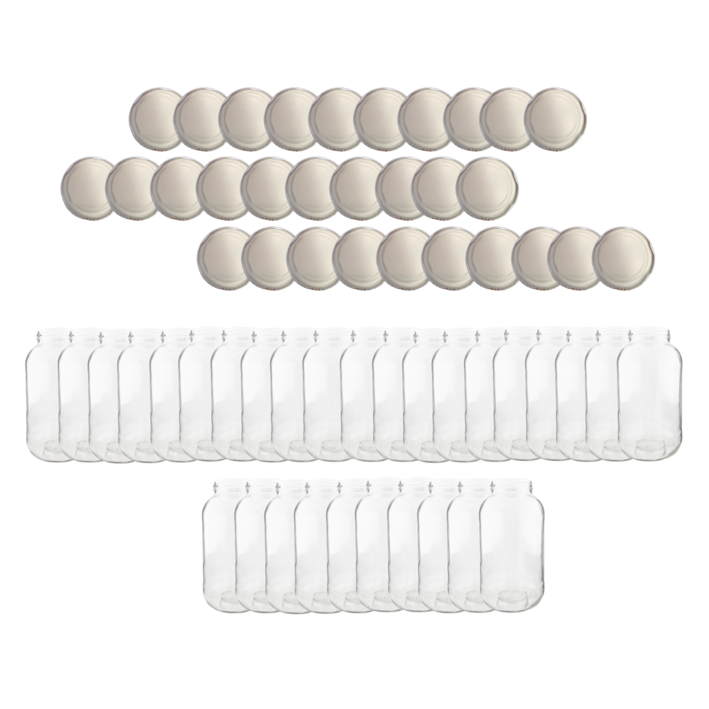 Słoiki 2000ml 2l na ogórki soki grzyby nalewki 30kpl zakrętki 82mm PZH