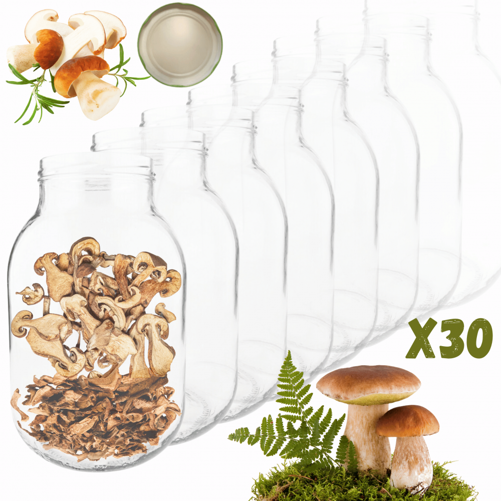 Słoiki 3000ml 3l na ogórki soki suszone grzyby nalewki 30sztuk 100mm PZH
