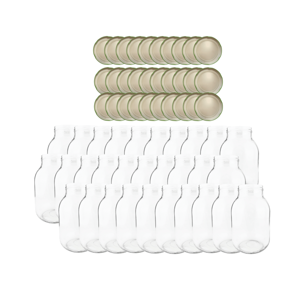 Słoiki 4000ml 4l ogórki soki cukinia grzyby nalewki 30kpl zakrętki 100mm