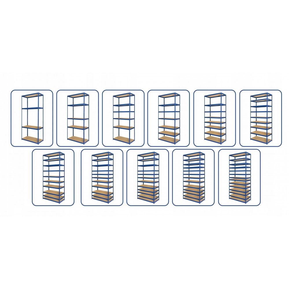 Regał metalowy HELIOS HWO 213x180x40 6x275kg