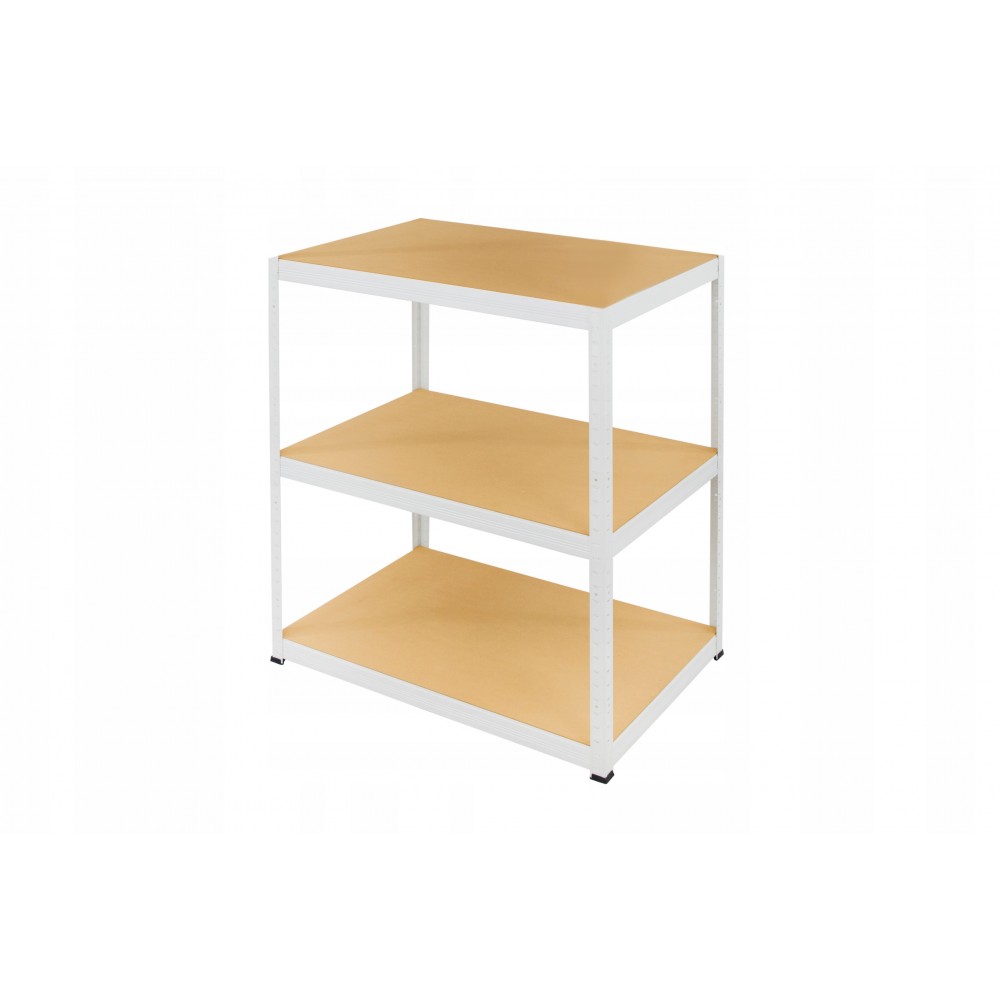 Regał metalowy regał magazynowy szpitalny HELIOS biały 106x180x30 3x275kg