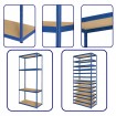 Regał metalowy HELIOS HWO 90x90x60 3x275kg
