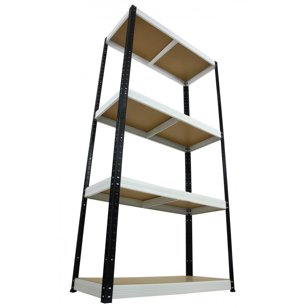 Regał Helios 180x90x35 cm 4 półki/275kg Niebiesko-Biały