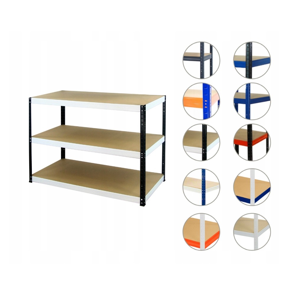 Regał metalowy HELIOS HBW 90x150x50 3x275kg