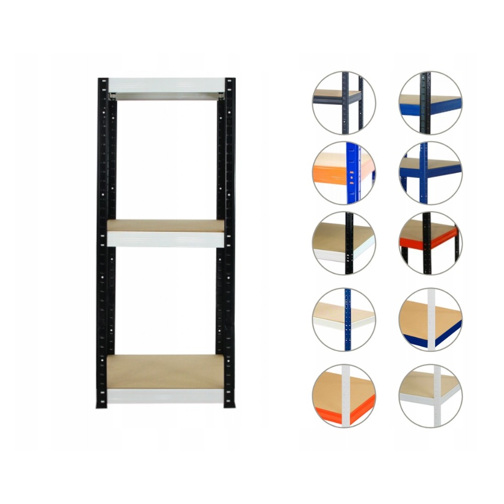 Regał metalowy HELIOS HBW 90x030x30 3 półki