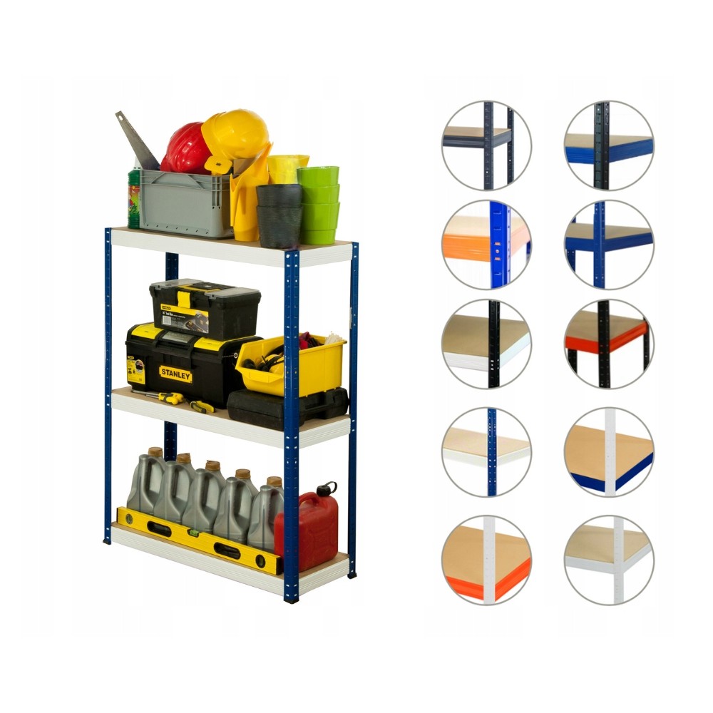 Regał metalowy HELIOS HNW 90x100x30 3x400kg