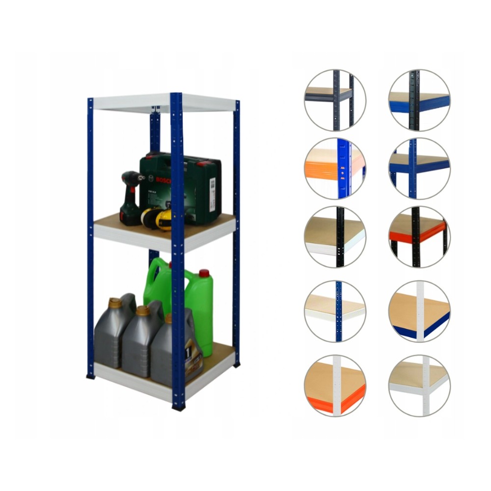 Regał metalowy HELIOS HNW 106x045x45 3 półki