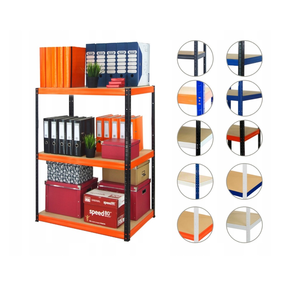 Regał metalowy HELIOS HBO 106x075x40 3x275kg