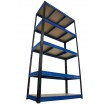Regał Helios 196x75x60 cm 5 półek/350kg Biało-Biały
