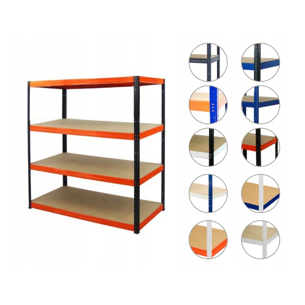 Regał metalowy HELIOS HBO 180x150x30 4x175kg