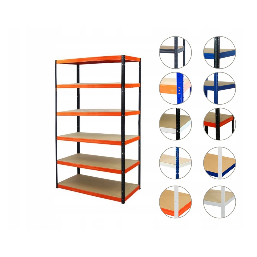 Regał metalowy HELIOS HBO 213x150x40 6x275kg