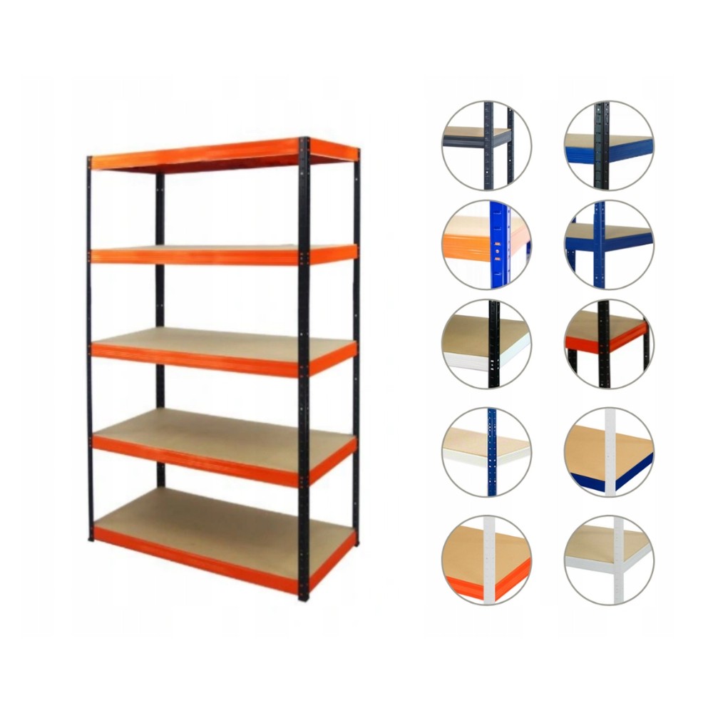 Regał metalowy HELIOS HBO 180x180x35 5x175kg