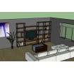 Płyta półka blat MDF regału HL HDF-6X335X335-HELIO