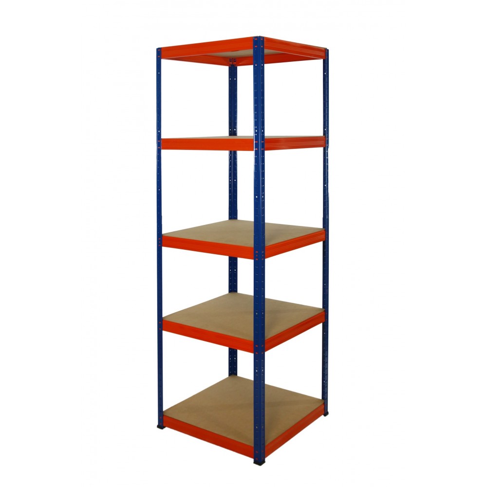 Regał Helios 180x50x50 cm 5 półek/175kg Biało-Biały