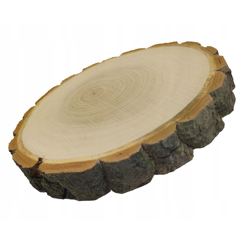 PLASTER DREWNA 30-35 cm Z KORĄ krążek drewna