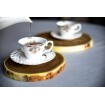 PLASTER DREWNA 25-30 cm krążek drewniany z korą