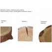 PLASTER DREWNA 25-30 cm krążek drewniany z korą