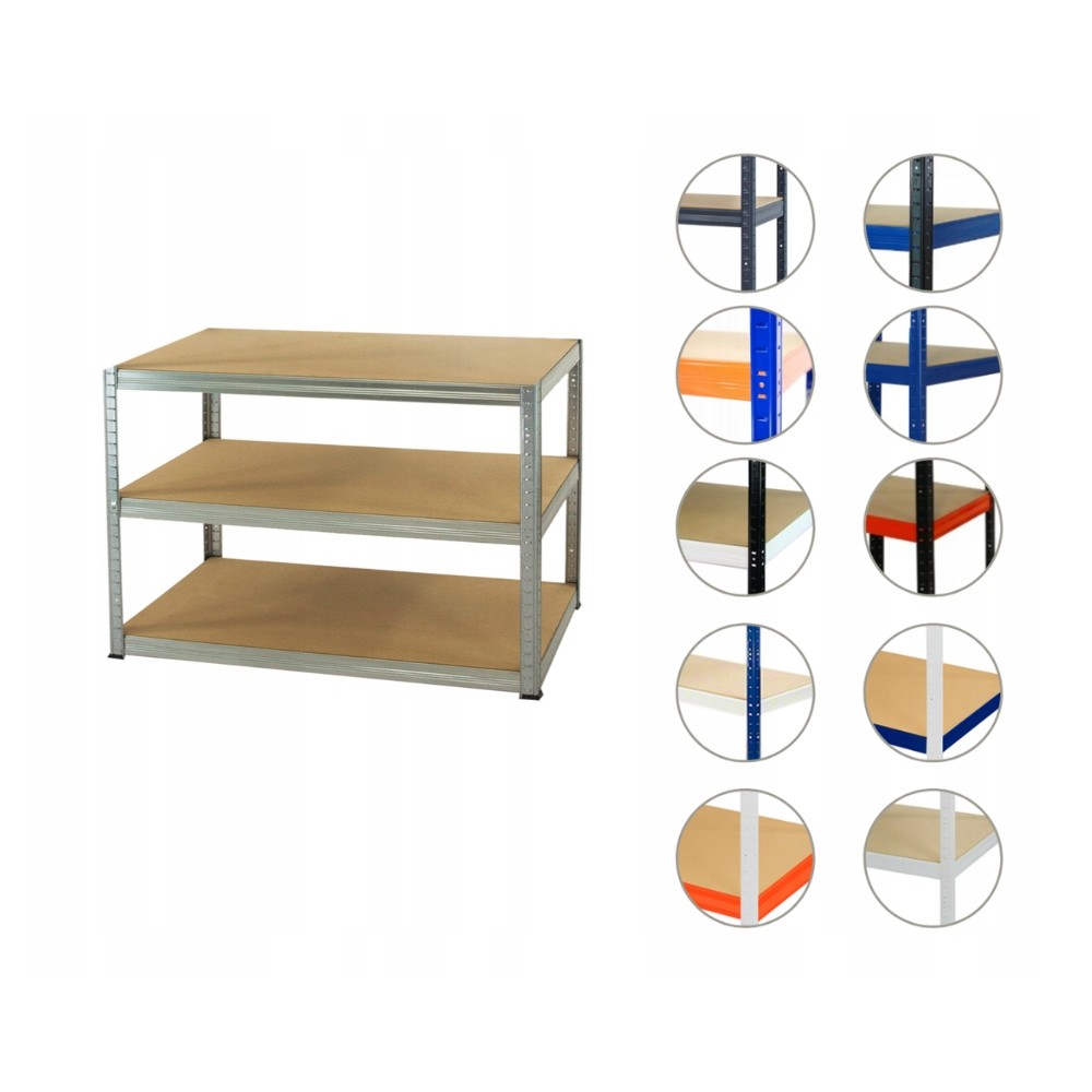 Regał metalowy ocynk regał magazynowy garażowy HELIOS 106x180x45 3x175kg