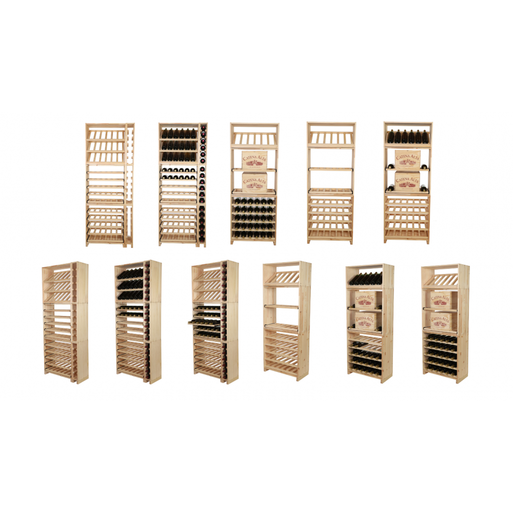 Regał na wino modułowy stojak na wino szafka na butelki 30 butelek 5 leżni