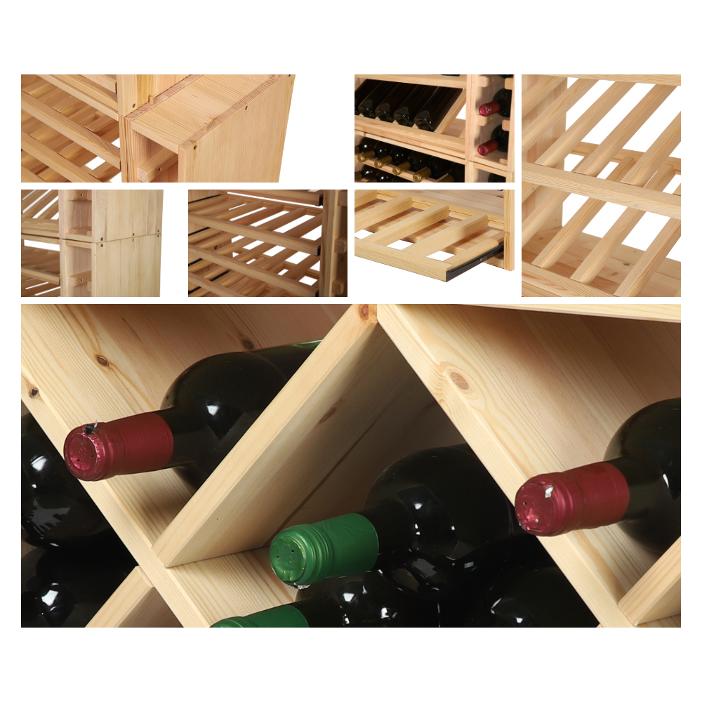 Regał na wino modułowy stojak na wino szafka na butelki 32 butelki .:.